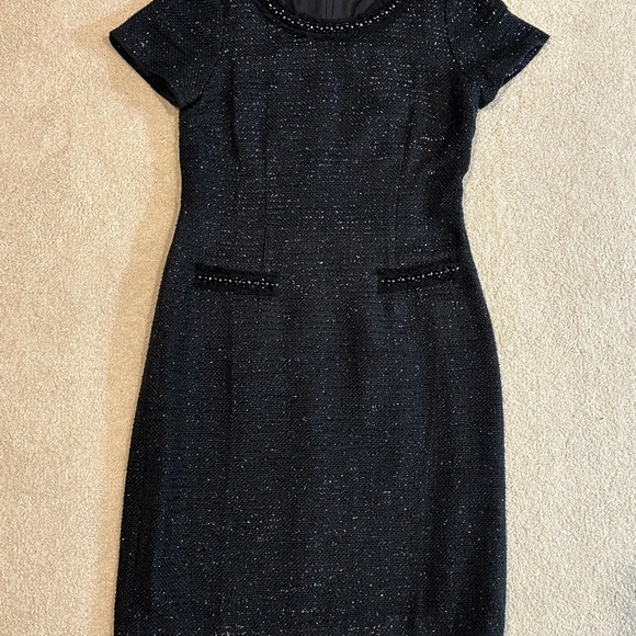 Talbots Tweed and Pearl Shift Dress - Picture 4 of 9